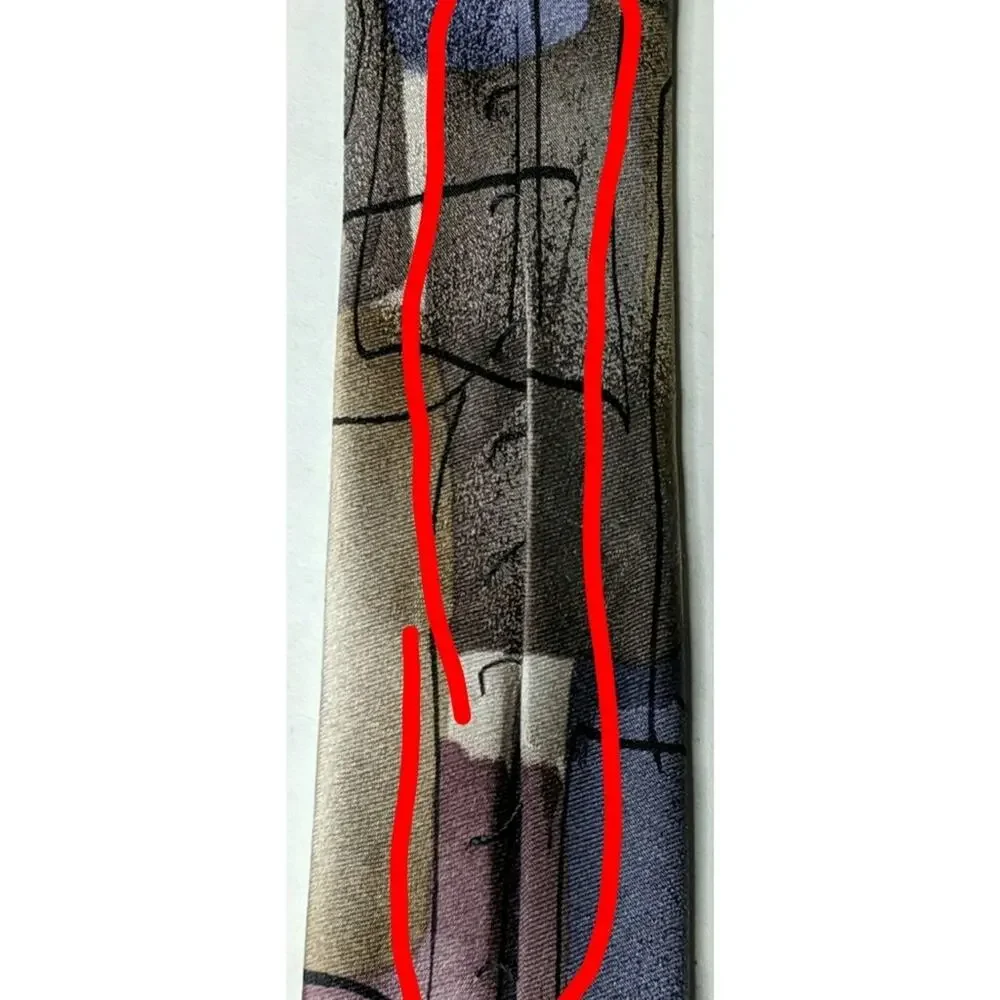 J. Garcia Malachite Silk Tie - FLAW